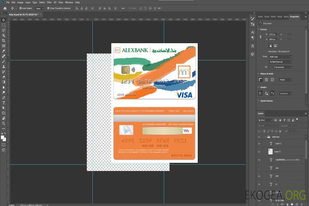 Le visa égyptien d'Alexbank inspire la carte de crédit template Le visa égyptien d'Alexbank inspire la carte de crédit template